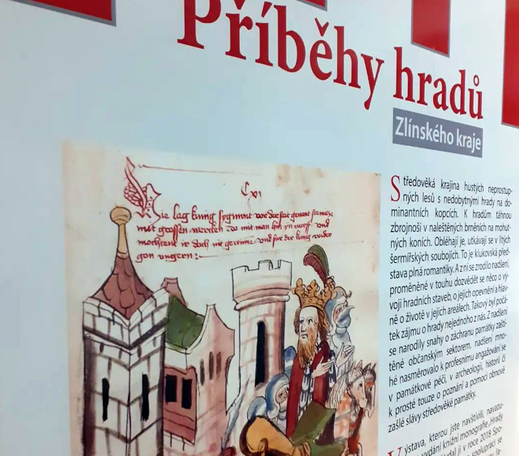 Modely z naší expozice ZEMĚ HRADŮ součástí výstavy Příběhy hradů Zlínského kraje